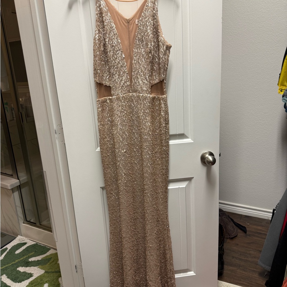 Elegant Sequin Evening Gown